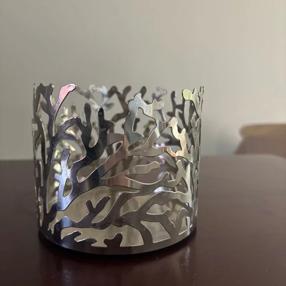 Bath & Body Works Coral Design 3 Wick Candle Holder - Picture 2 of 5